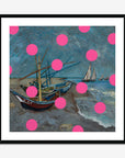 Fishing Boats With Pink Circles - Oleksandr Balbyshev Oleksandr Balbyshev