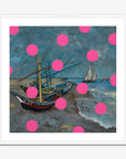 Fishing Boats With Pink Circles - Oleksandr Balbyshev Oleksandr Balbyshev