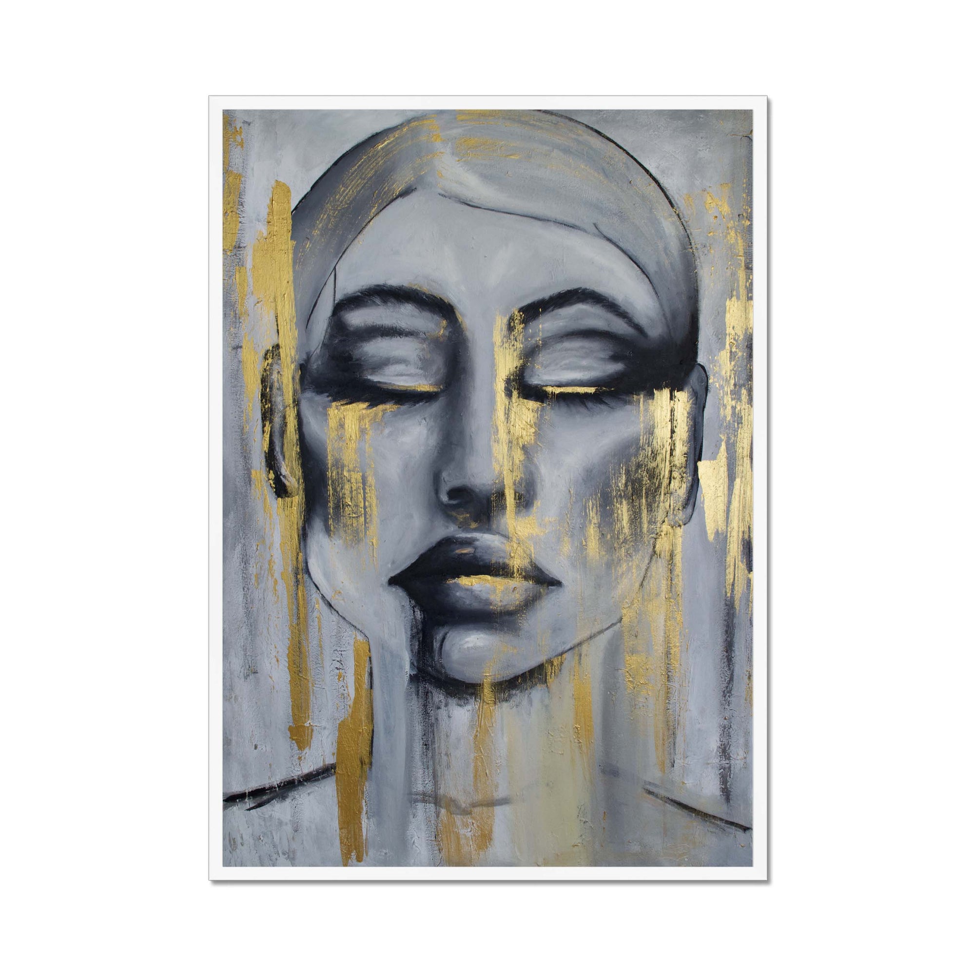 Face In Golden Highlights - Anna Tsiupa Anna Tsiupa